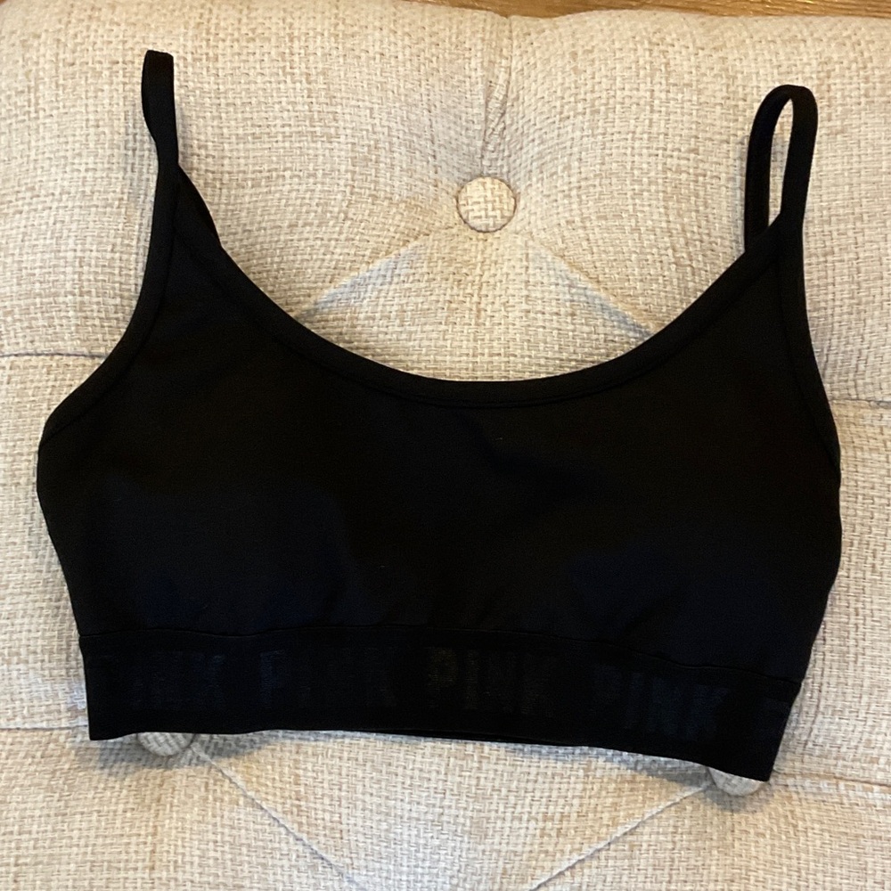 PINK Victoria's Secret Black Seamless Bra